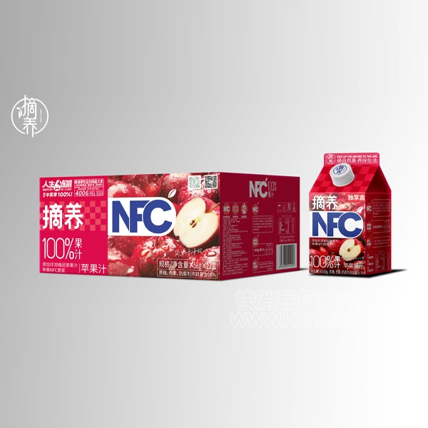 ժNFC100%֭ƻ֭458gX12