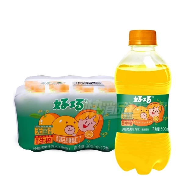 �����Ļ�ɳ�ǽۺ��˹�֭��ˮ300ml��12ƿ