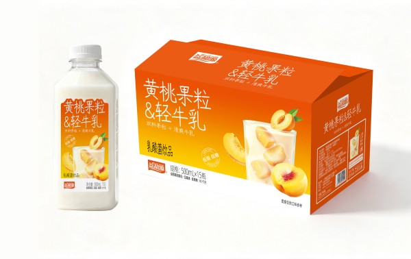 益和源黄桃果粒轻牛乳乳酸菌饮品500ml×15瓶 益和源黄桃果粒轻牛乳乳酸菌饮品500ml×15瓶