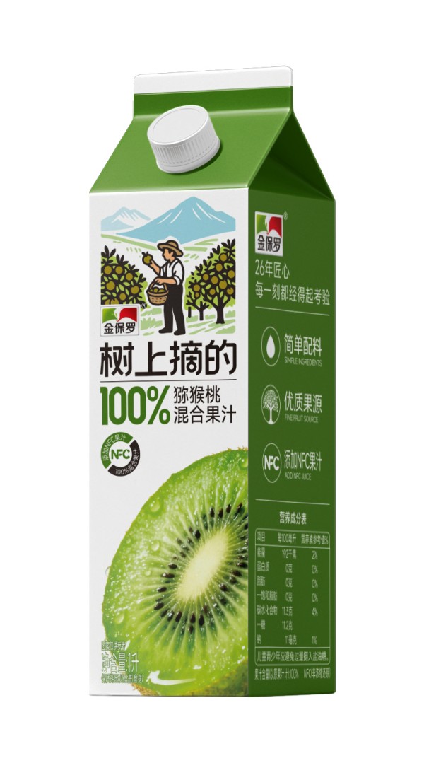 金保罗树上摘的果汁猕猴桃汁1L 金保罗树上摘的果汁猕猴桃汁1L