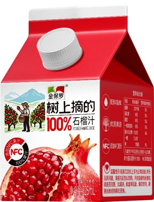 ��������ժ�Ĺ�֭ʯ��֭325ml